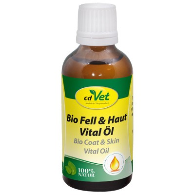 Vitalstoffreiches Bio Fell & Haut Vital Öl von cdVet